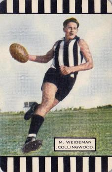 1954 Coles Victorian Footballers Series 2 #NNO Murray Weideman Front